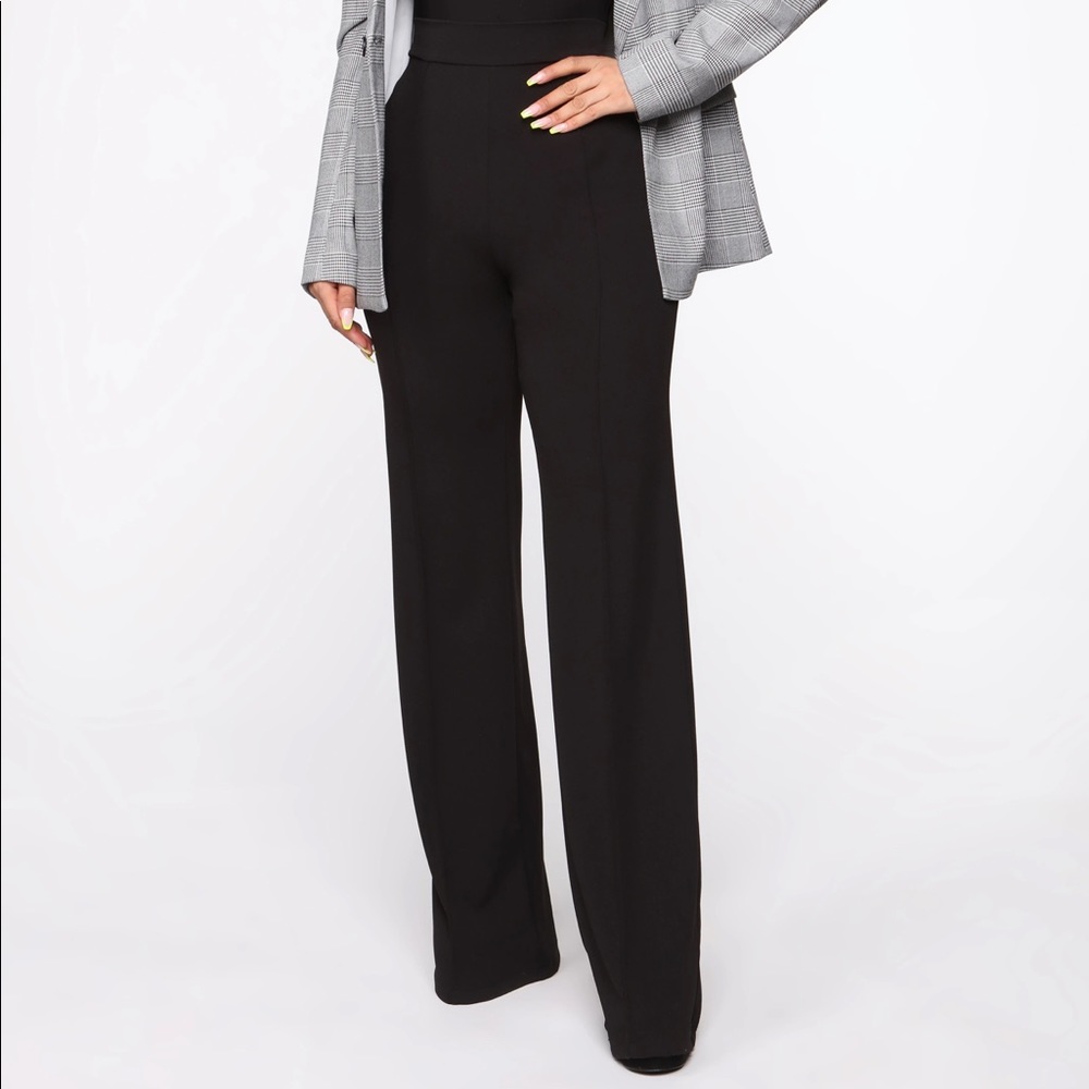 Fashion Nova Victoria High Waisted Dress Pants